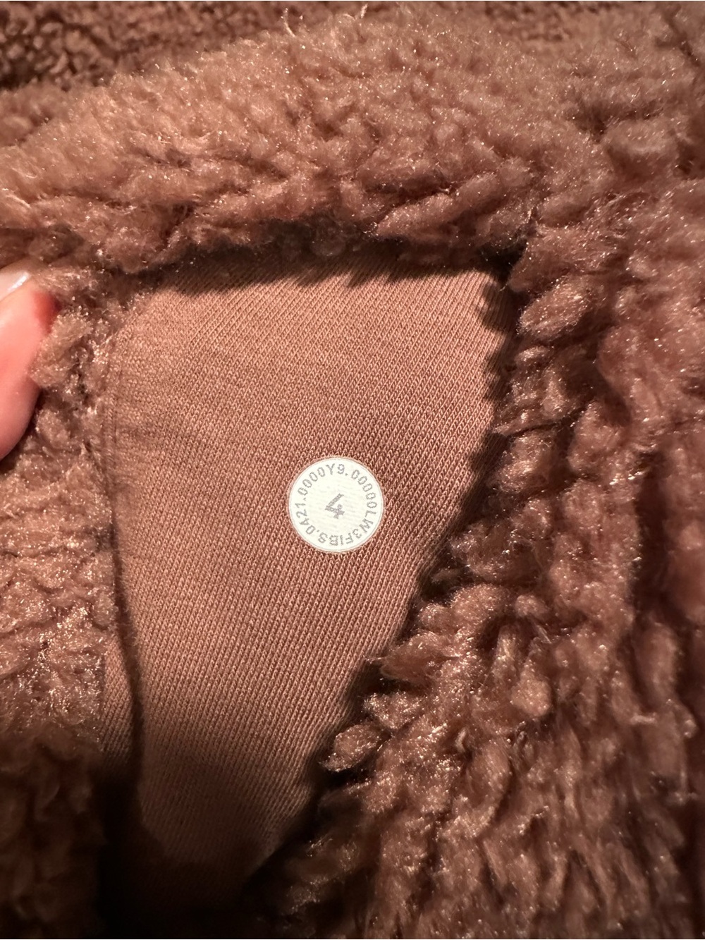 lululemon athletica Plush Sherpa Turtleneck Sweater - Mauve Brown - Picture 3 of 3
